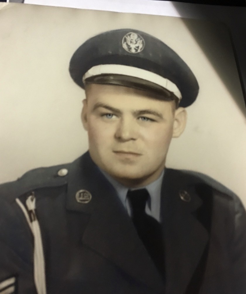 Edwin Joseph MacNamara in Air Force uniform, in an undated family portrait